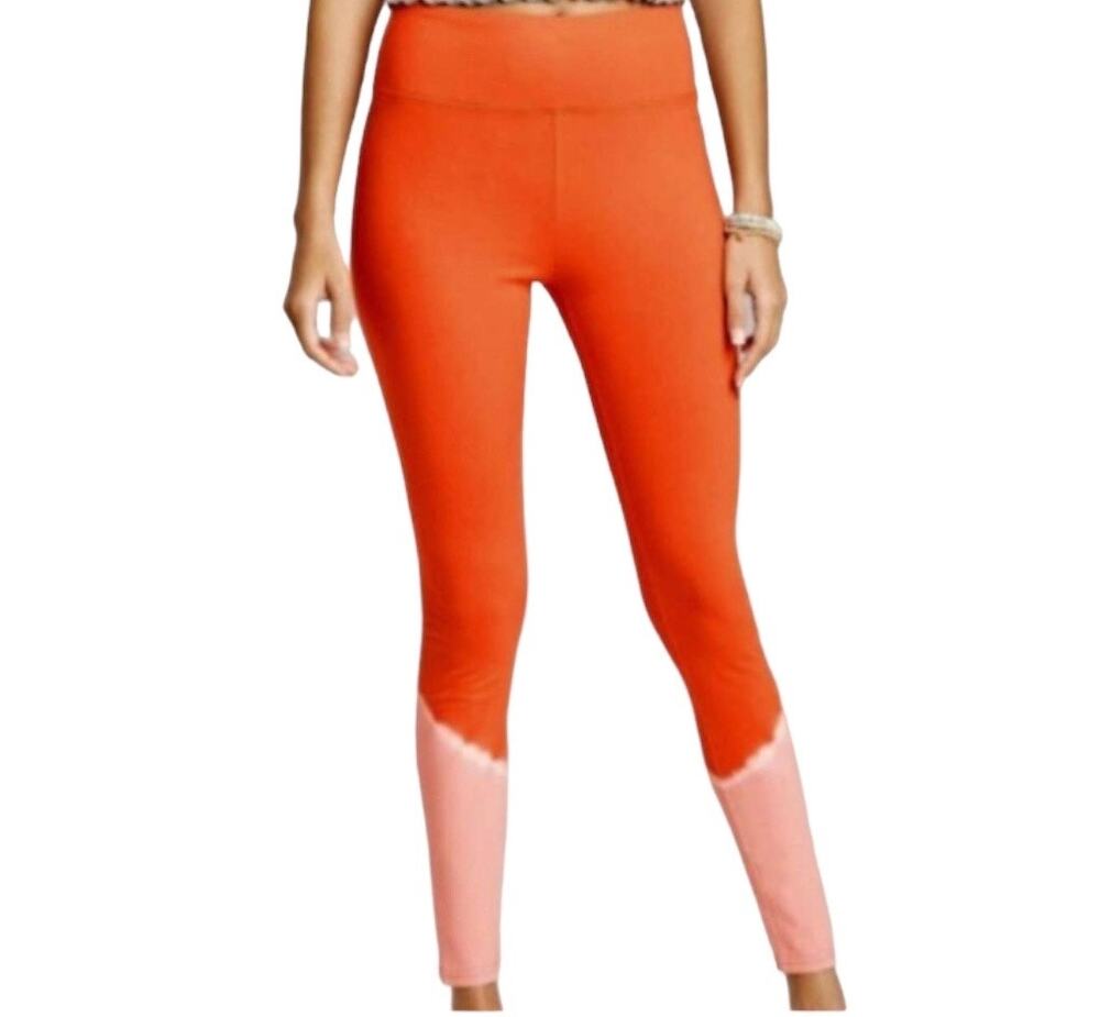 New Wild Fable Orange Tangerine Tye Dye Leggings XL